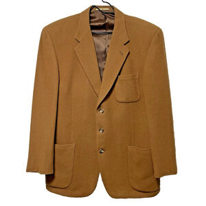 JOSEPH ABBOUD 100% Camel Hair Saks Fifth Avenue Blazer Men's 42